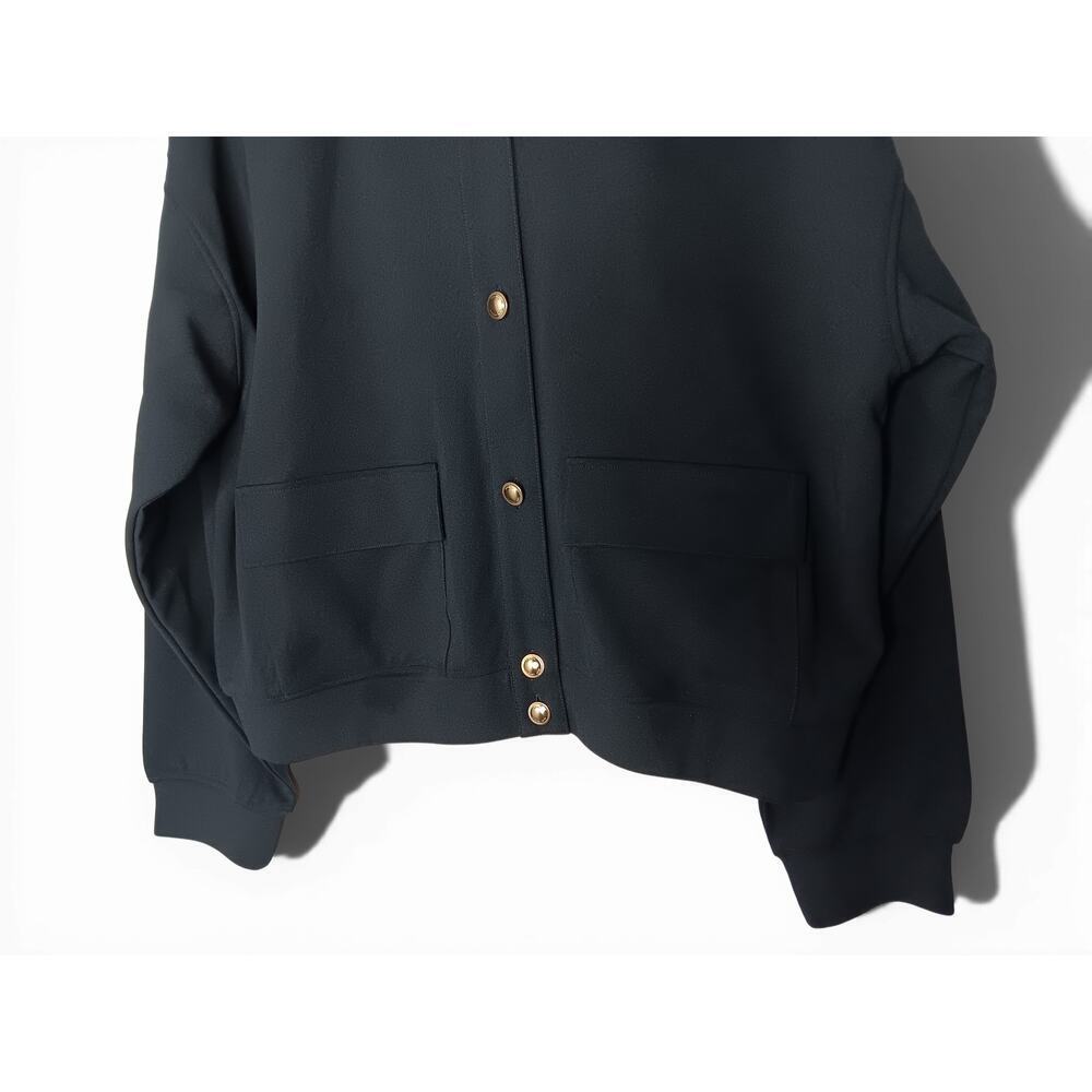 New with tags Michael Michael Kors Button Jacket Black Gold Buttons Large - Picture 5 of 15